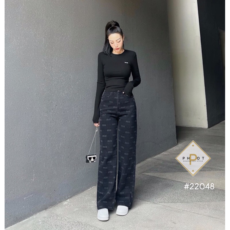 Quần jean xuông miu miu hàng QCL1