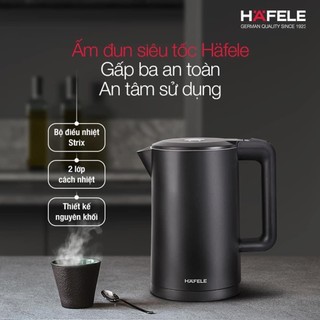 [Giao hỏa tốc HCM] Ấm đun siêu tốc Hafele HS-K1705DB 535.43.548| BH chính hãng 24 tháng