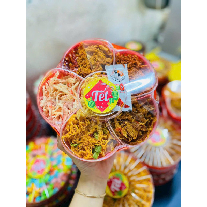 SET KHÔ HOA MAI 6 VỊ Hộp 500gr- Món quà trưng bày, biếu tặng ngày tết xinh sắn- quà tết 2024