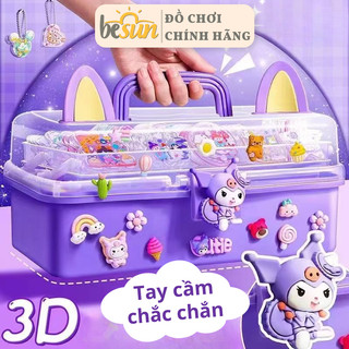 Bộ kem keo dán thẻ Go BESUN đồ chơi trẻ em hộp lưu trữ 3 lớp đặc biệt cao cấp