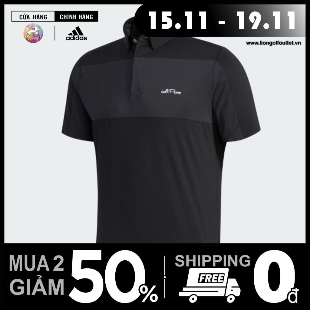 Áo polo adidas  Adipure  Đen - FJ1759