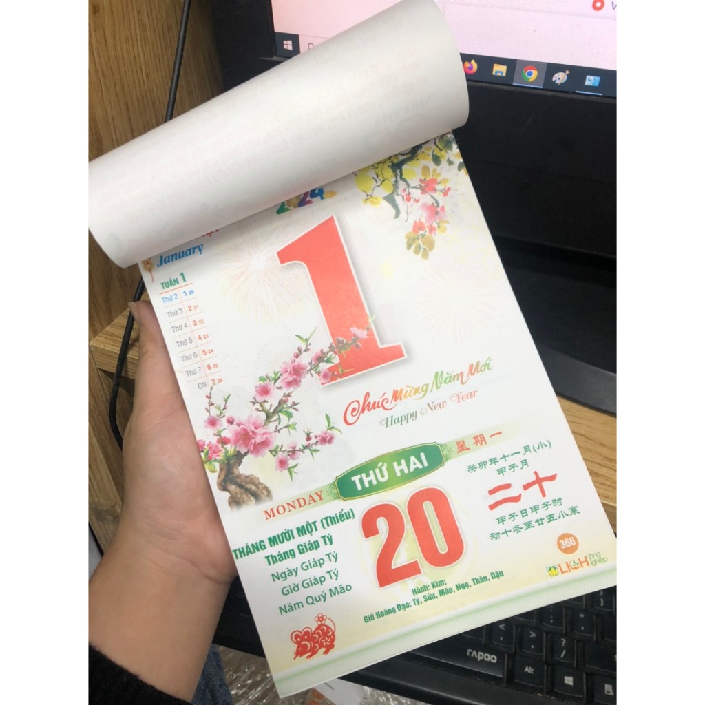 Lịch Bloc Đại Nông Nghiệp NN06 Năm 2024 Giáp Thìn, Kích thước: 14.5x20.5 cm