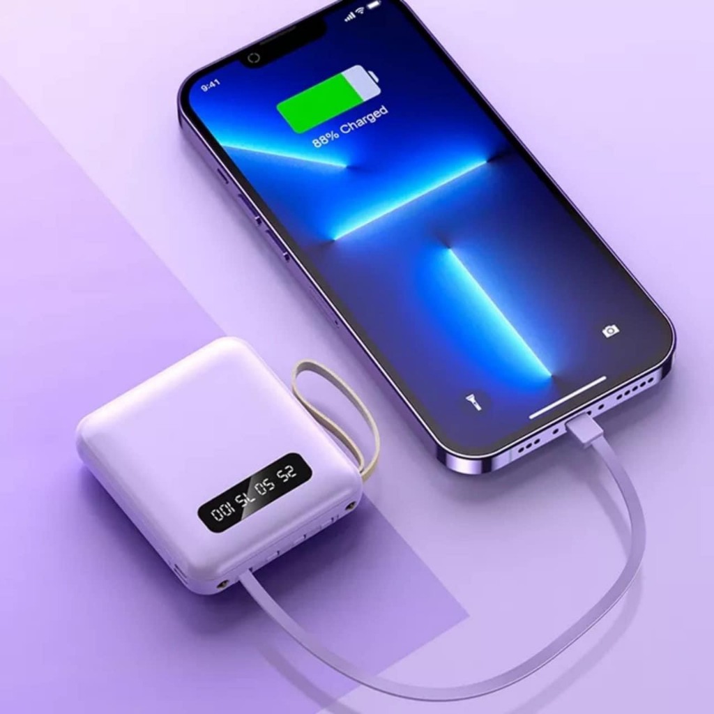 Sạc Dự Phòng 20000mAh Tích Hợp 4 Cổng Sạc - Pin Dự Phòng Mini Màn Hình Led Bảo Hành 6 Tháng