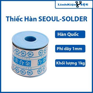 Thiếc hàn SEOUL-SOLDER Hàn Quốc 1.0mm-1Kg mối hàn dẹp bóng