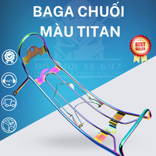 Baga chuối titan gắn Wave Alpha 50-100-110cc như zin, bảo hành 12 tháng