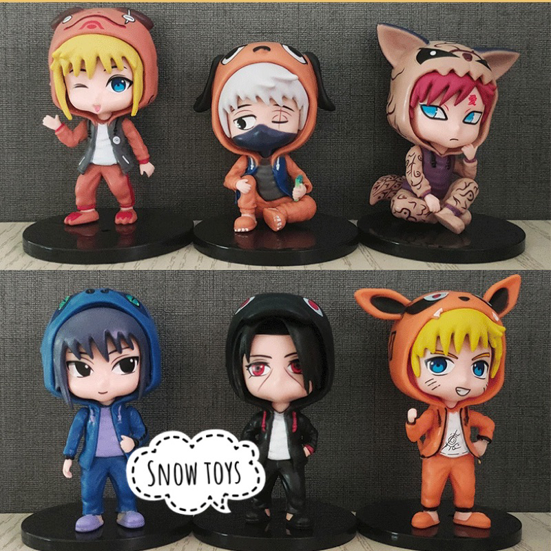 Mô hình Naruto - Uzumaki Naruto Minato Hatake Kakashi Uchiha Sasuke Gaara Itachi cosplay Vĩ thú linh thú các loài vật