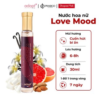 Nước hoa nữ mùi kẹo ngọt 𝐀𝐝𝐨𝐩𝐭' Love Mood lưu hương lâu thơm ngọt ngào tươi mát như tình đầu dầu thơm chính hãng Pháp