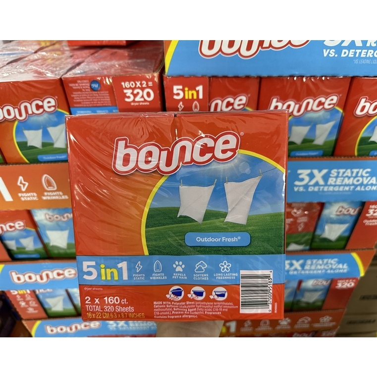 Giấy Thơm Quần Áo Bounce 5 In 1