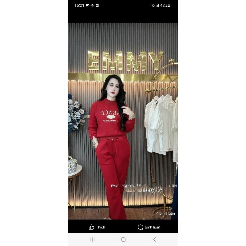 Bộ nỉ thể thao lót bông quảng châu lót lông