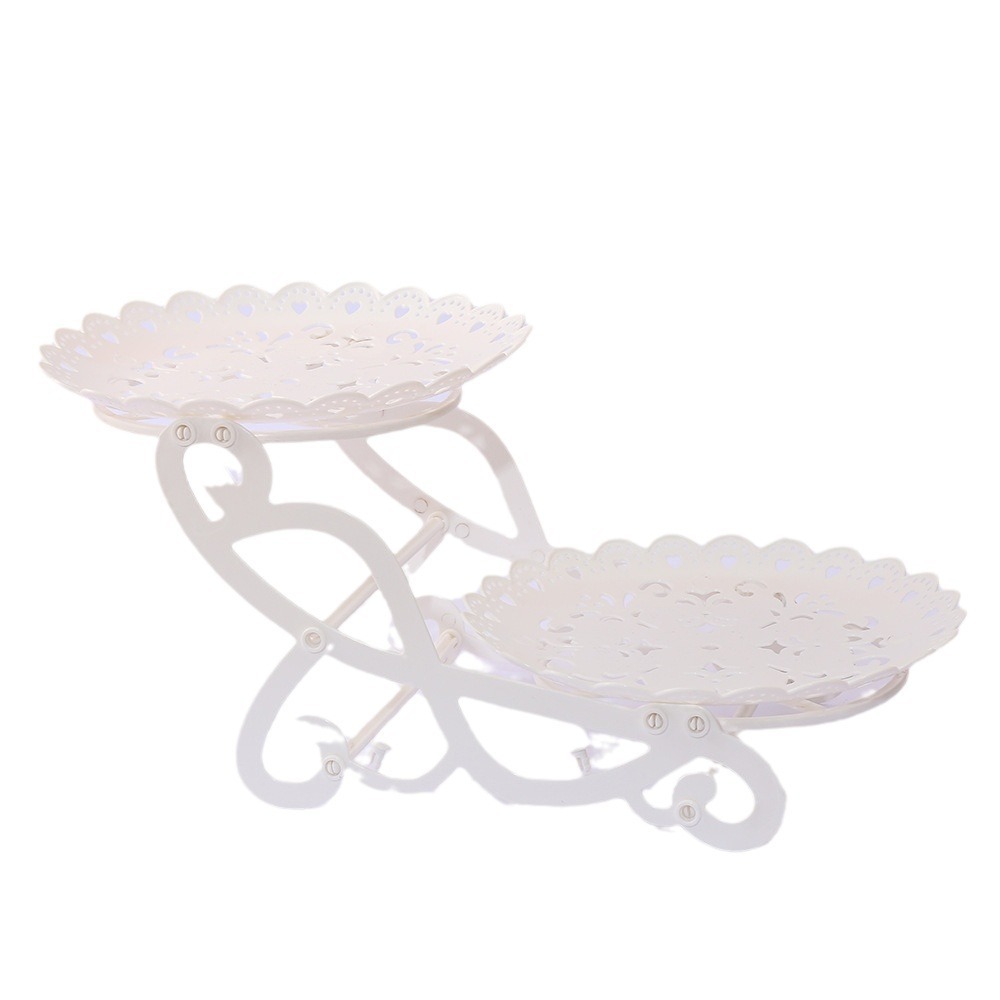 Khay 2 tầng Đựng Bánh Cupcake / Trái Cây Ba Tầng Sáng Tạo