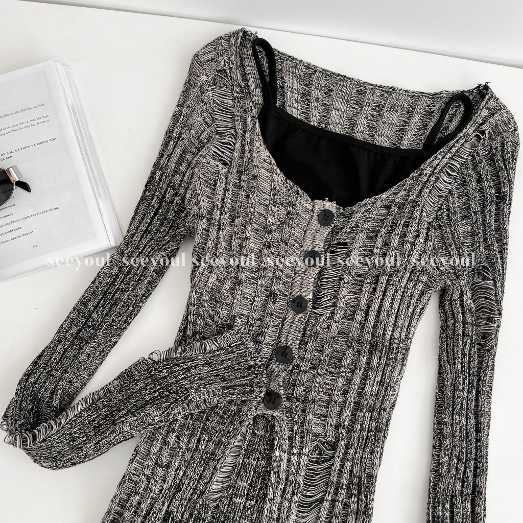 Set len xám kiểu muối tiêu-4539