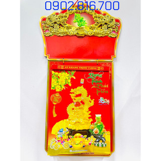 25x35cm Bộ lịch GIÁP THÌN 2024 bloc cực đại khổ lịch chủ đề đá phong thuỷ
