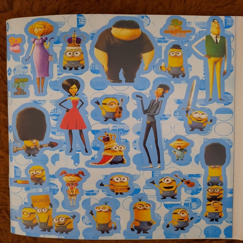 Bộ hình dán sticker các nhân vật hoạt hình, Minion, công chúa cute đáng yêu cho bé