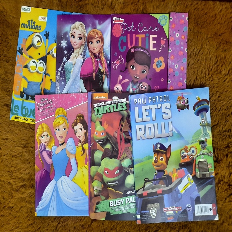 Bộ hình dán sticker các nhân vật hoạt hình, Minion, công chúa cute đáng yêu cho bé