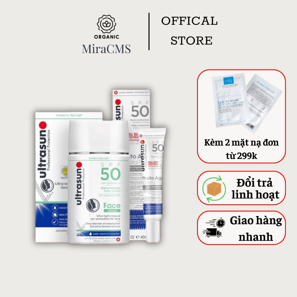 Kem Chống Nắng Ultrasun Face SPF 50+ Cho Mọi Loại Da và Da Cực Kỳ Nhạy Cảm