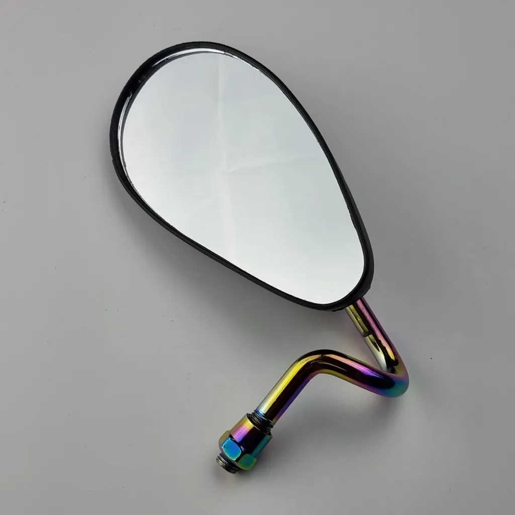 HOT Gương xe máy kính chiếu hậu chân cong xi titan hình giọt nước gắn cho mọi loại xe máy Dream ,Wave , sirius, exciter