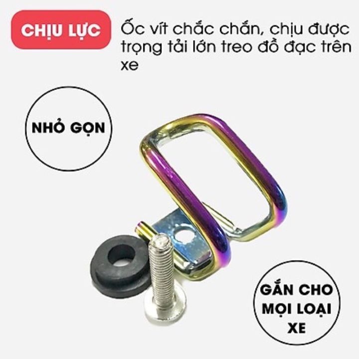 Móc giữa chữ U treo đồ xe máy xi titan 7 màu gắn mọi mẫu xe máy hiện nay  Air Blade SH Mode SH 125i/150i Lead Wave Dream