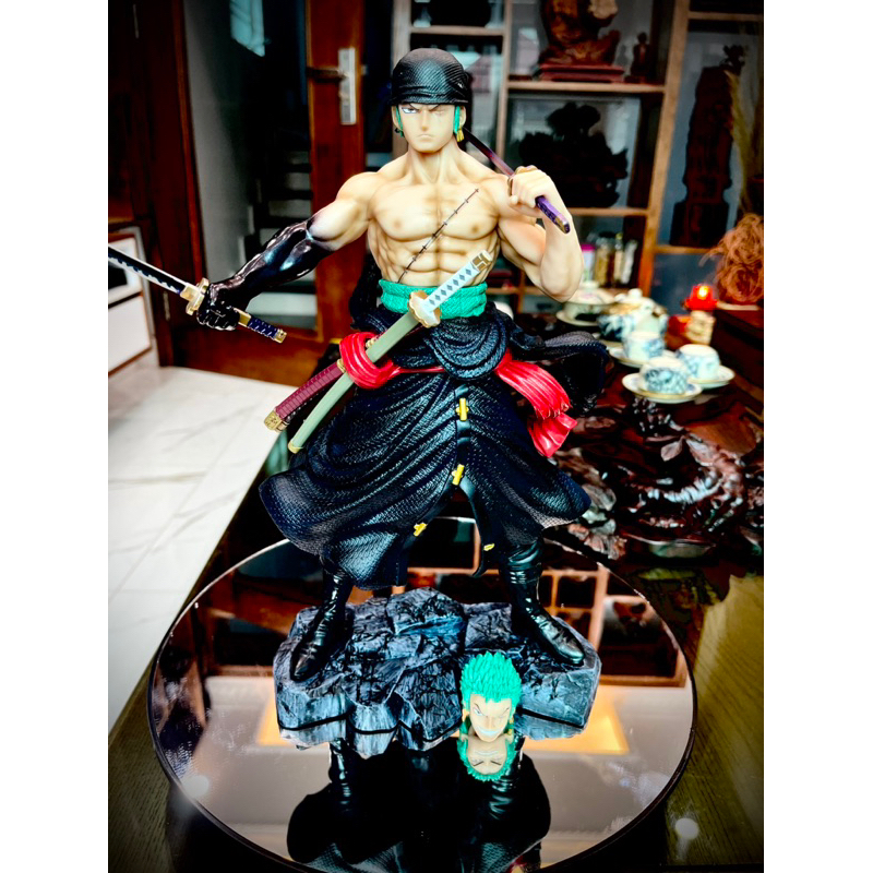 Zoro 30cm 2 đầu thay thế nhựa PvC nét , figure Zoro