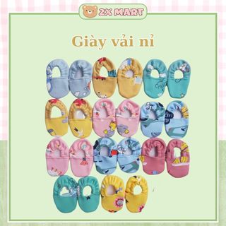 Giày tất vải nỉ lông cho bé ấm áp mùa đông tập đi 2X MART