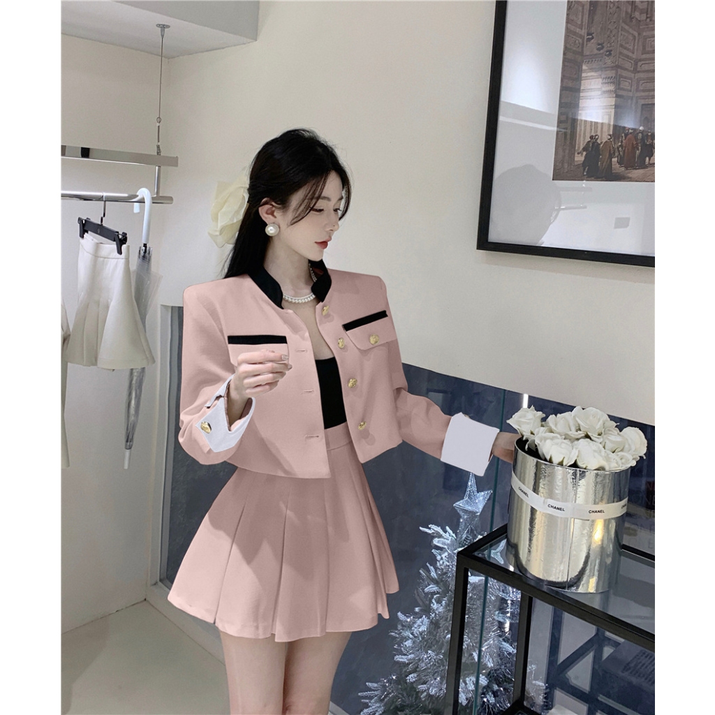 Set tiểu thu phối cao cấp kèm chân váy thanh lịch TH981