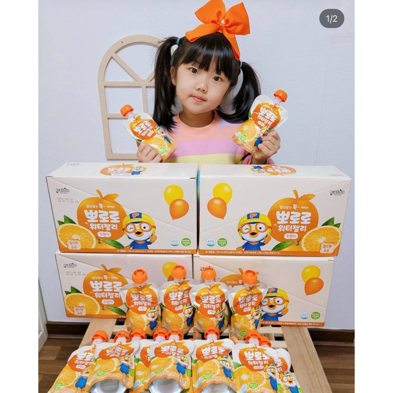 THẠCH TRÁI CÂY PALDO  PORORO HÀN QUỐC CHO BÉ