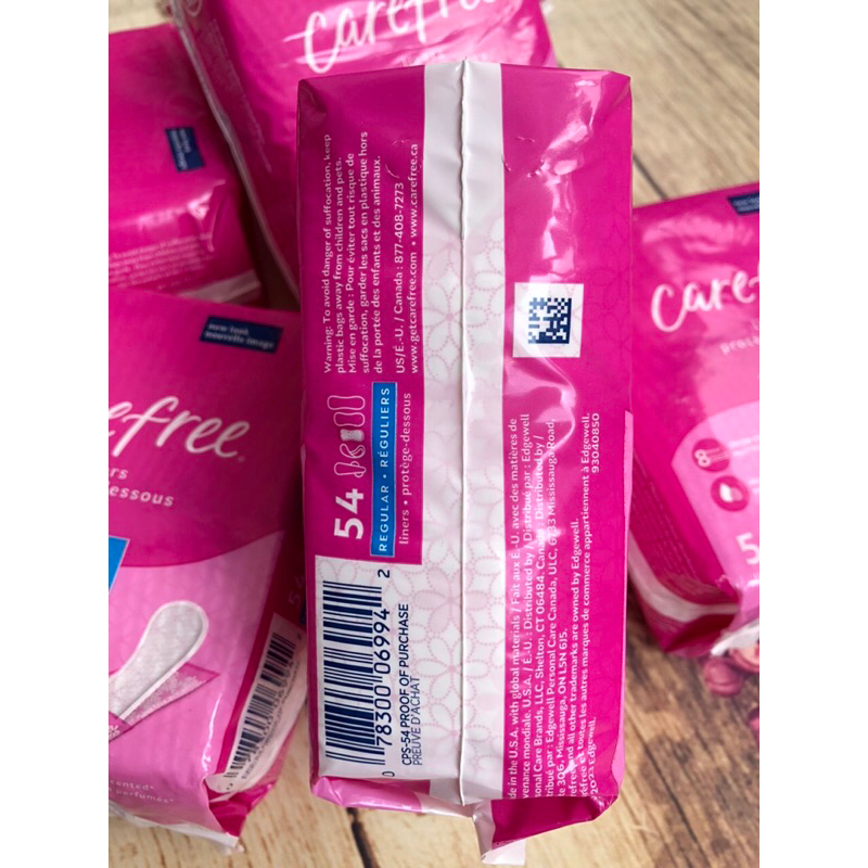 Băng Vệ Sinh hàng ngày Carefree Acti - Fresh MADE IN THE US  Gói 54 miếng