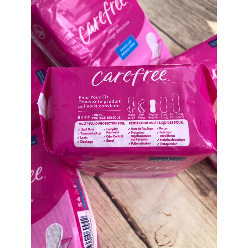 Băng Vệ Sinh hàng ngày Carefree Acti - Fresh MADE IN THE US  Gói 54 miếng