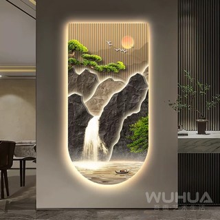 Tranh Điện, Tranh Phong Cảnh, Phong Thủy Tích Hợp Điện Led
