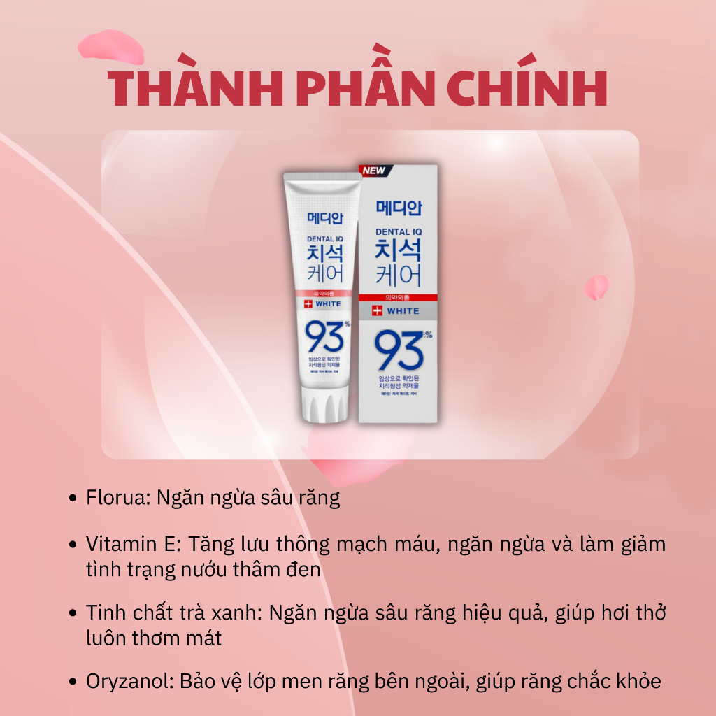 Median Dental IQ Tartar Protection Toothpaste - Kem Đánh Răng Loại Bỏ Mảng Bám - Kem Đánh Răng Hàn Quốc Ngừa Sâu Răng