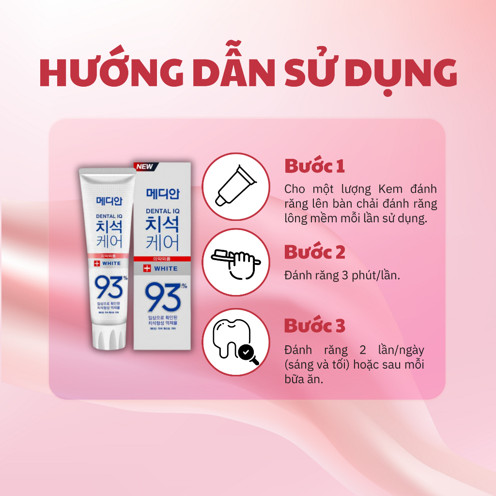 Median Dental IQ Tartar Protection Toothpaste - Kem Đánh Răng Loại Bỏ Mảng Bám - Kem Đánh Răng Hàn Quốc Ngừa Sâu Răng