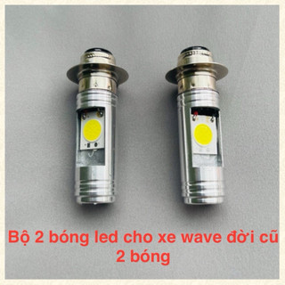 Đèn led cho xe wave đời cũ 2 bóng siêu sáng - bộ 2 bóng