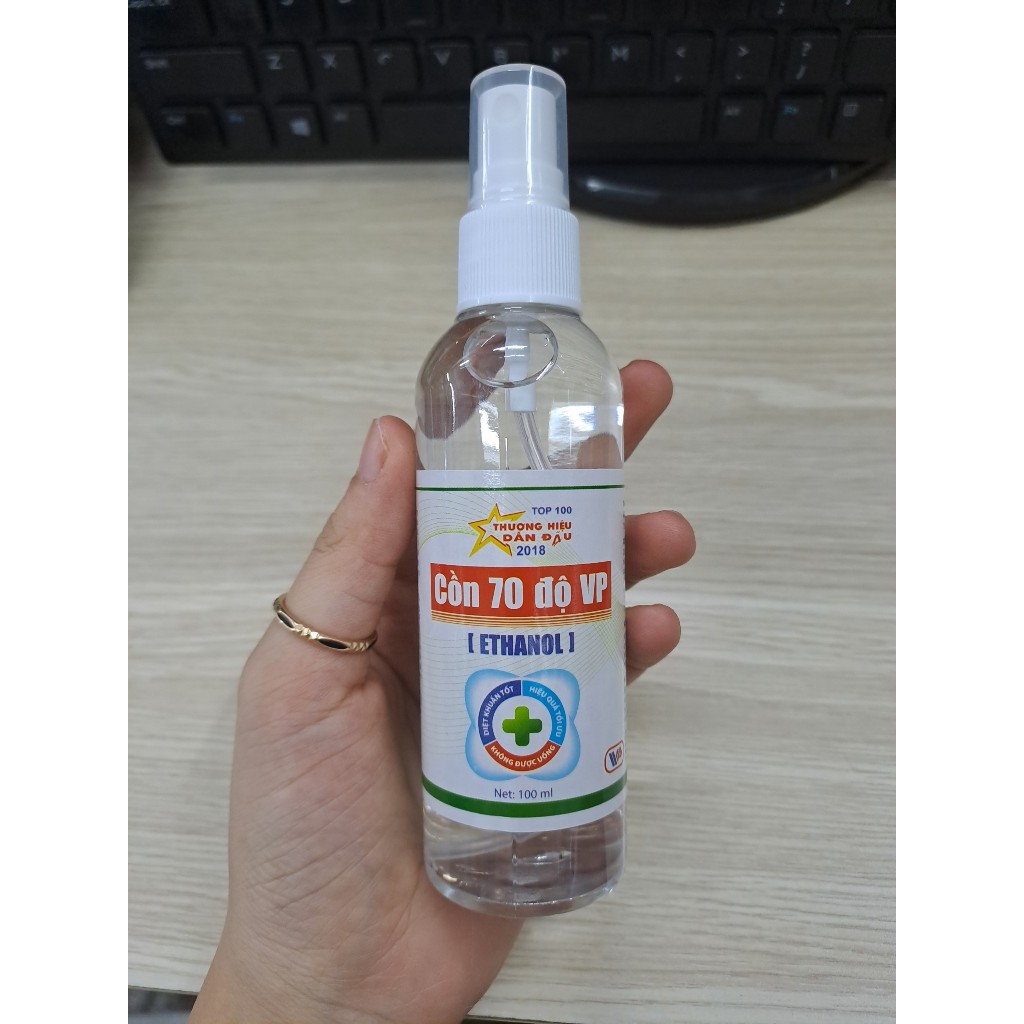 Cồn 70 độ 100ml - Cồn y tế Vĩnh Phúc dùng sát trùng, vệ sinh