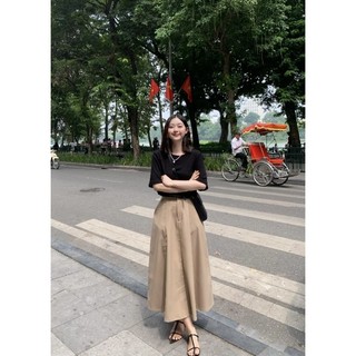 Chân váy kaki dáng xoè thiết kế Ma Vie