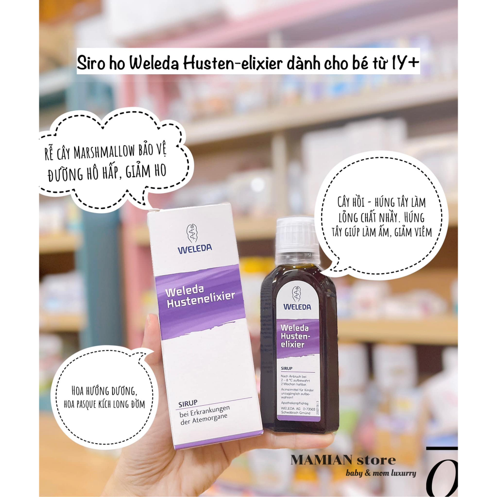 Siro Ho - Long Đờm Weleda 100ml - Đức