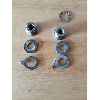 Bộ ốc đùm may ơ trước xe đạp nhật zin đẹp