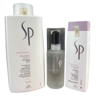 Bộ dầu gội và Serum chống rụng tóc và kích thích mọc tóc Sp Wella Balance Scalp (Đức)
