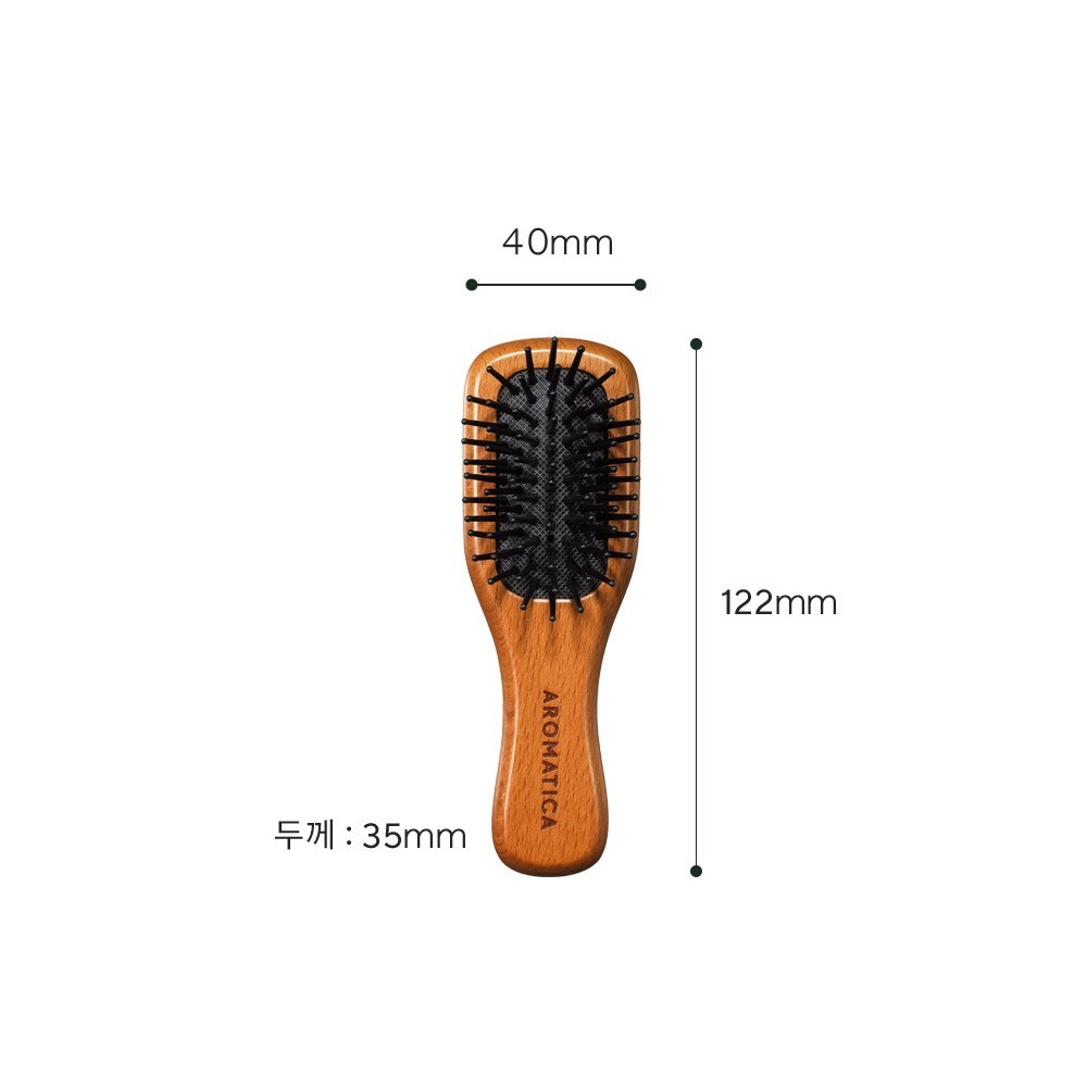 Lược Gỗ Massage Da Đầu Aromatica Wooden Scalp Brush Small