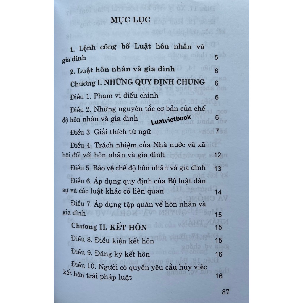 Sách Luật Hôn Nhân Và Gia Đình