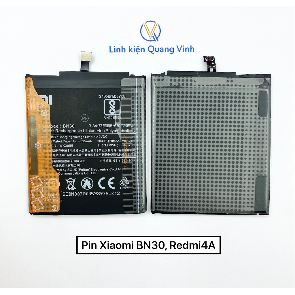 Pin Xiaomi BN30, Redmi4A