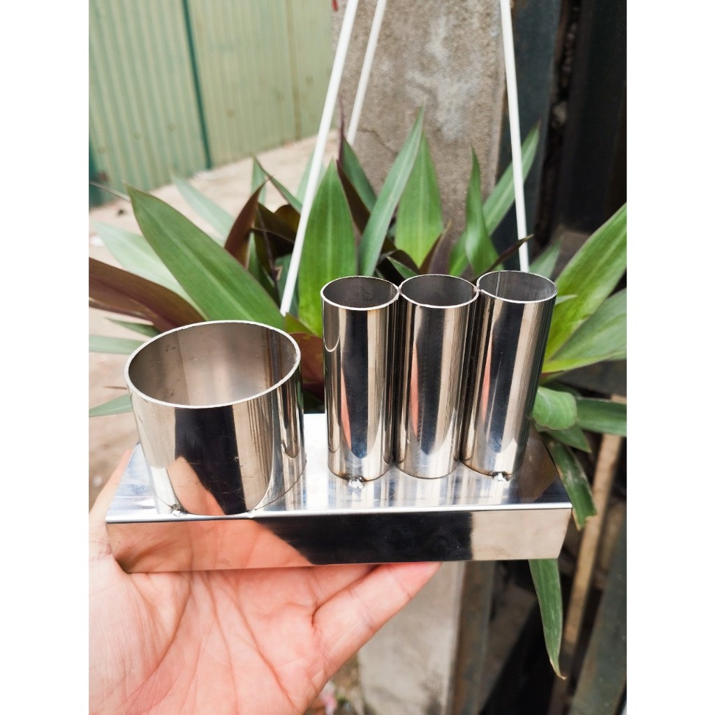 Khay Tắt Ngải Cứu Kèm Gạt Tàn Bằng Inox - Bao Giá Toàn Sàn