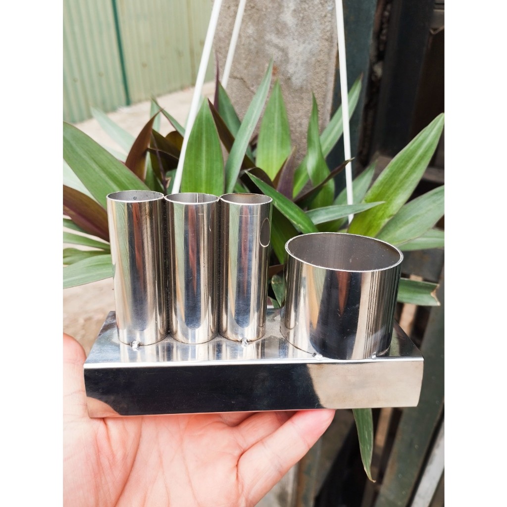Khay Tắt Ngải Cứu Kèm Gạt Tàn Bằng Inox - Bao Giá Toàn Sàn