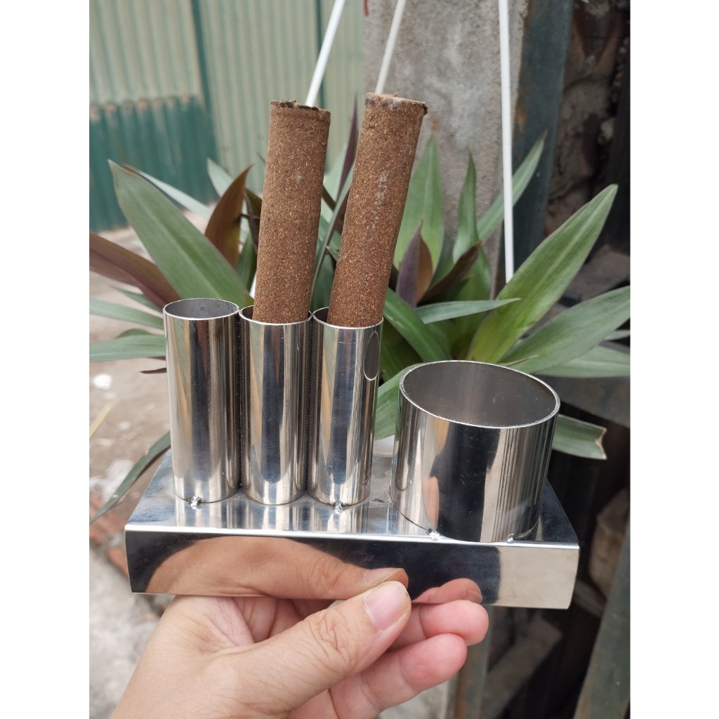 Khay Tắt Ngải Cứu Kèm Gạt Tàn Bằng Inox - Bao Giá Toàn Sàn