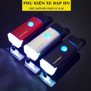 Đèn pha xe đạp siêu sáng machfally có cổng sạc USB.