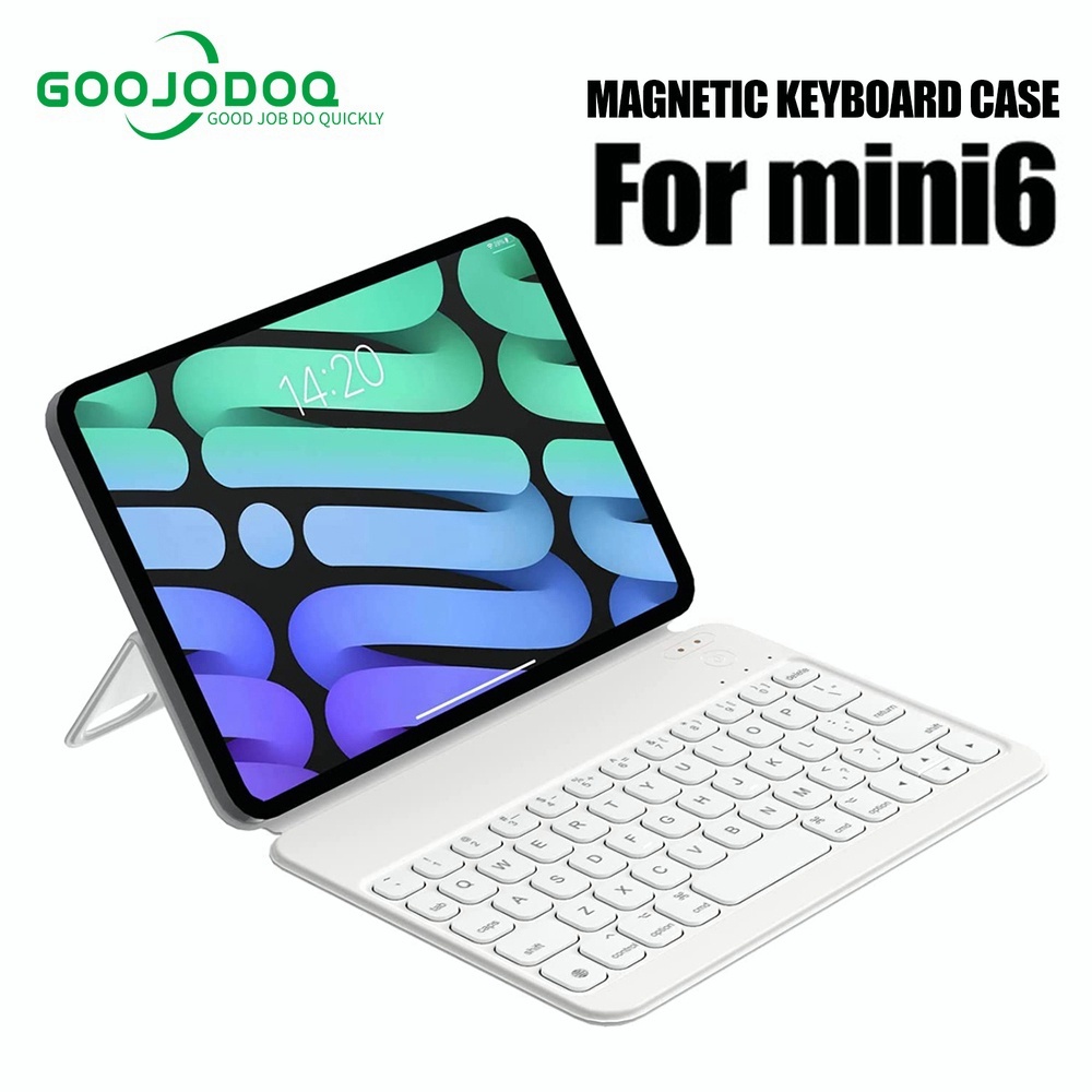 Bàn phím Bluetooth GOOJODOQ cho iPad Bàn phím Case Mini 6 với ma thuật không dây có thể tháo rời từ tính