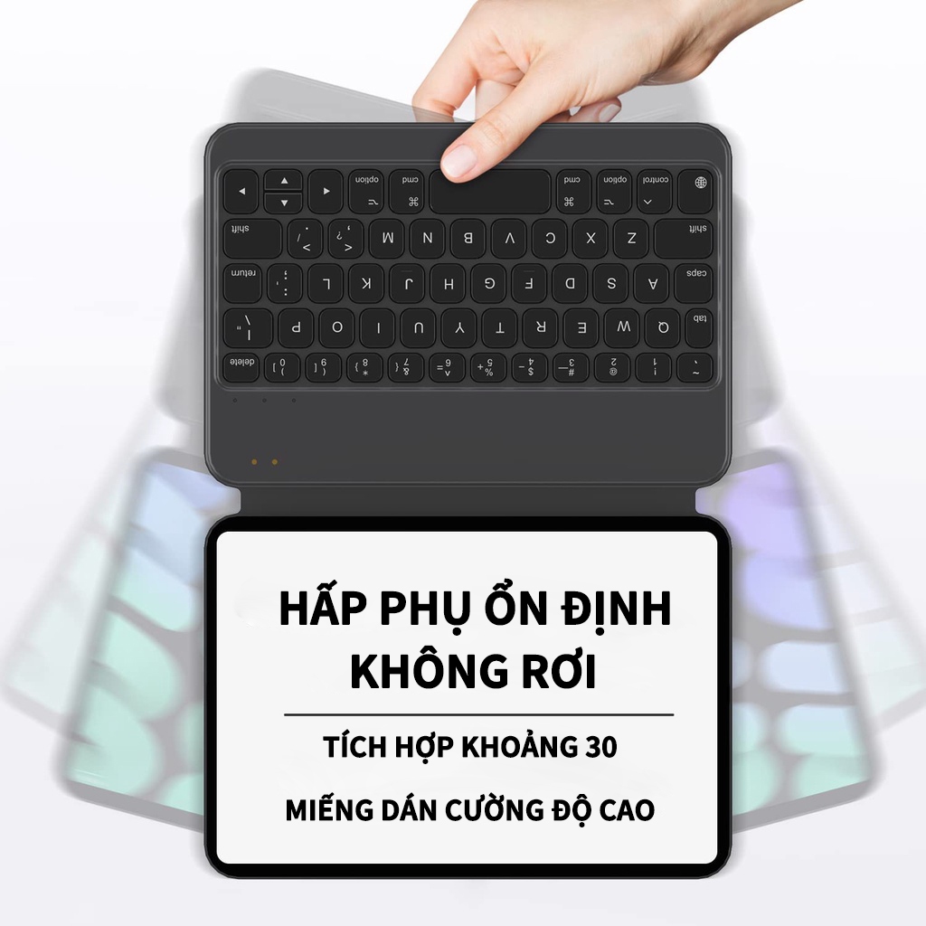 Bàn phím Bluetooth GOOJODOQ cho iPad Bàn phím Case Mini 6 với ma thuật không dây có thể tháo rời từ tính