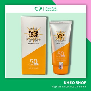 Kem Chống Nắng Face Love Ultra Whitening Sun Cream SPF50+ PA+++ - 70ml