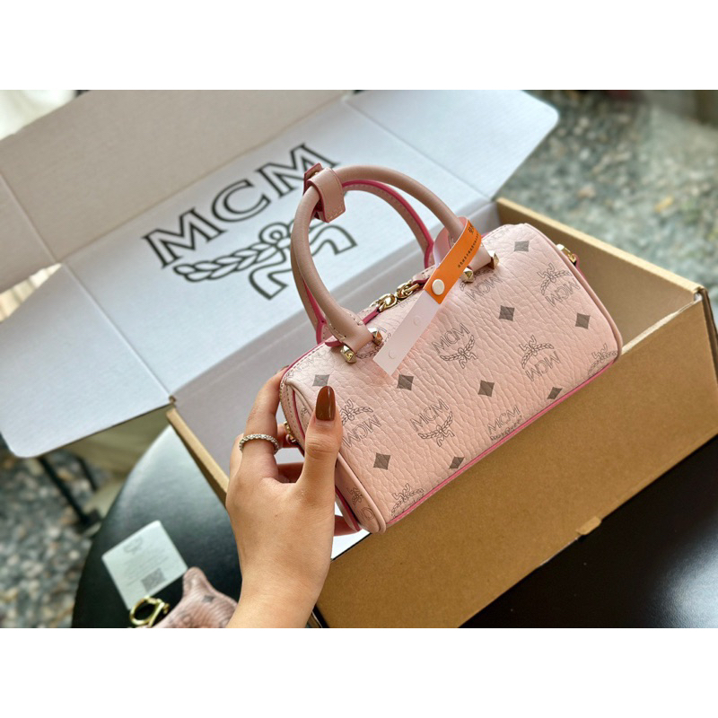 Túi gối Boston full box cao cấp logo khắc khoen và móc túi size 18