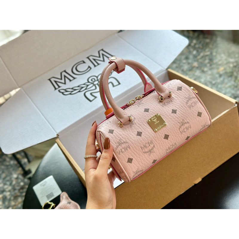 Túi gối Boston full box cao cấp logo khắc khoen và móc túi size 18