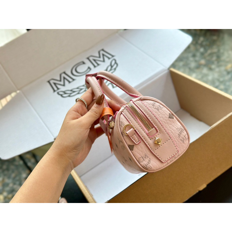 Túi gối Boston full box cao cấp logo khắc khoen và móc túi size 18