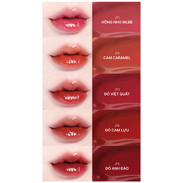 Son Tint Bóng Thuần Chay, Căng Mọng, Bền Màu Merzy FOIF Juicy Fit Tint 3g